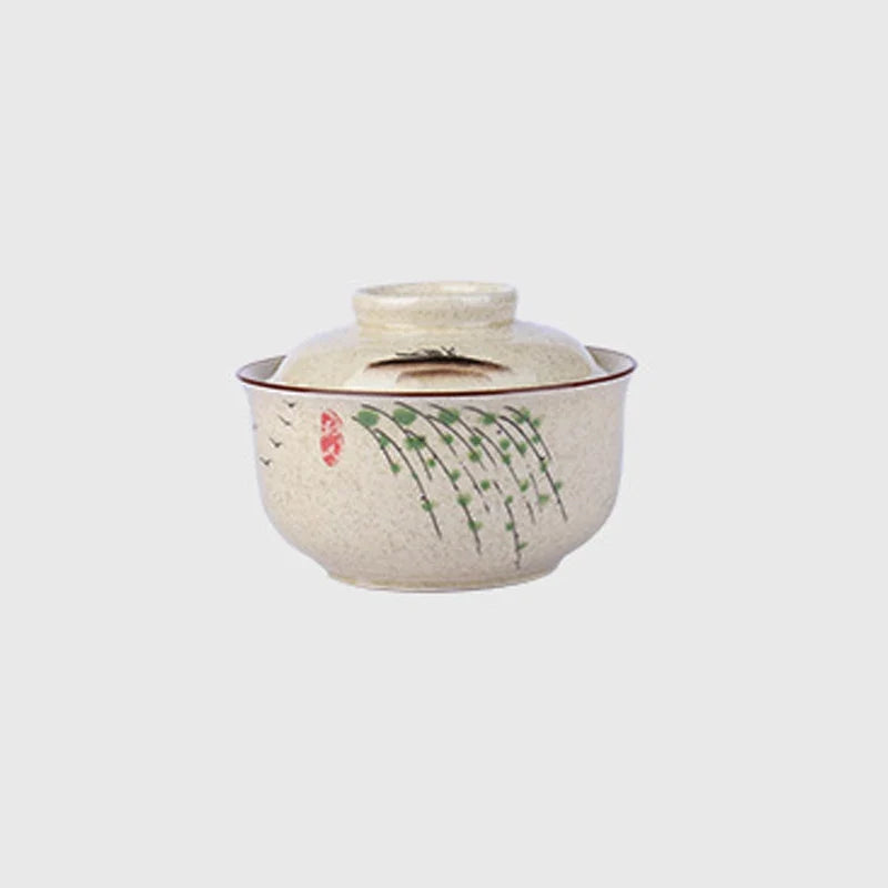 Bowl Ramen Large Ceramic With Lid Retro Fall 2025 Tableware