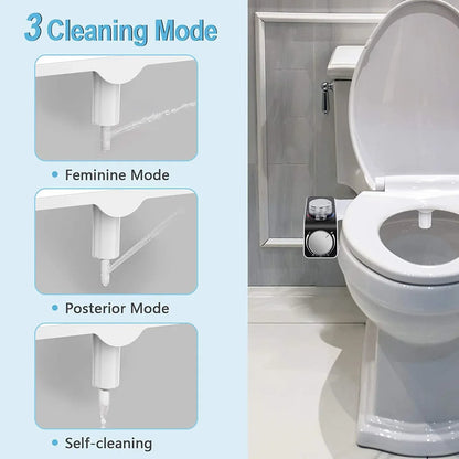 Bidet Toilet Seat Attachment Dual Nozzle Self Cleaning Non Motor-Driven Fall 2026 Household Upgrade