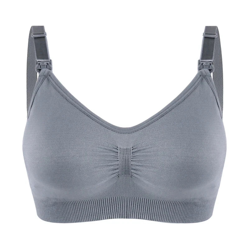 seamless wire-free maternity, nylon, all seasons – Breathable women's nursing bra