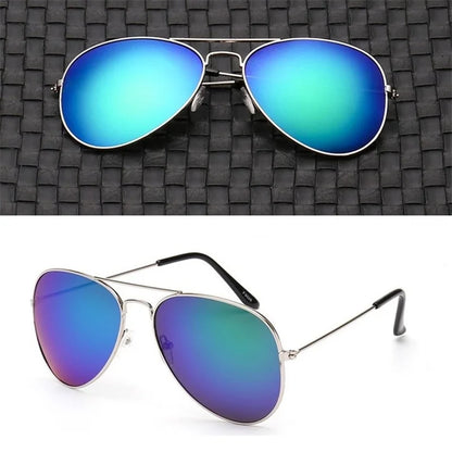 Double 2025 Bridge Aviation Sunglasses for Women - UV400 Alloy Frame Mirror Glasses