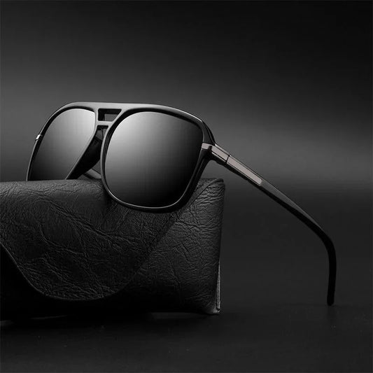 Timeless Pilot Vintage Polarized Sunglasses for Men UV400 Retro Shades