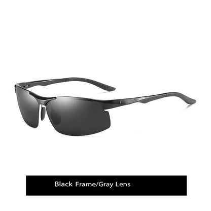 Sunglasses Photochromic Polarized UV400 Rimless Driving Glasses, Day Night Vision, Light Frame VT2173