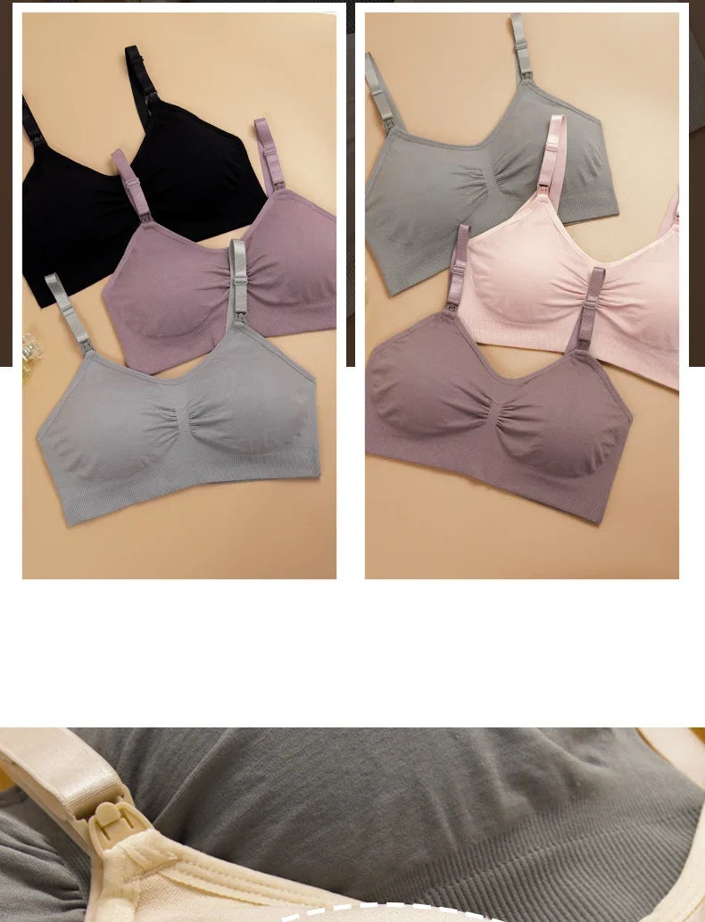 seamless wire-free maternity, nylon, all seasons – Breathable women's nursing bra