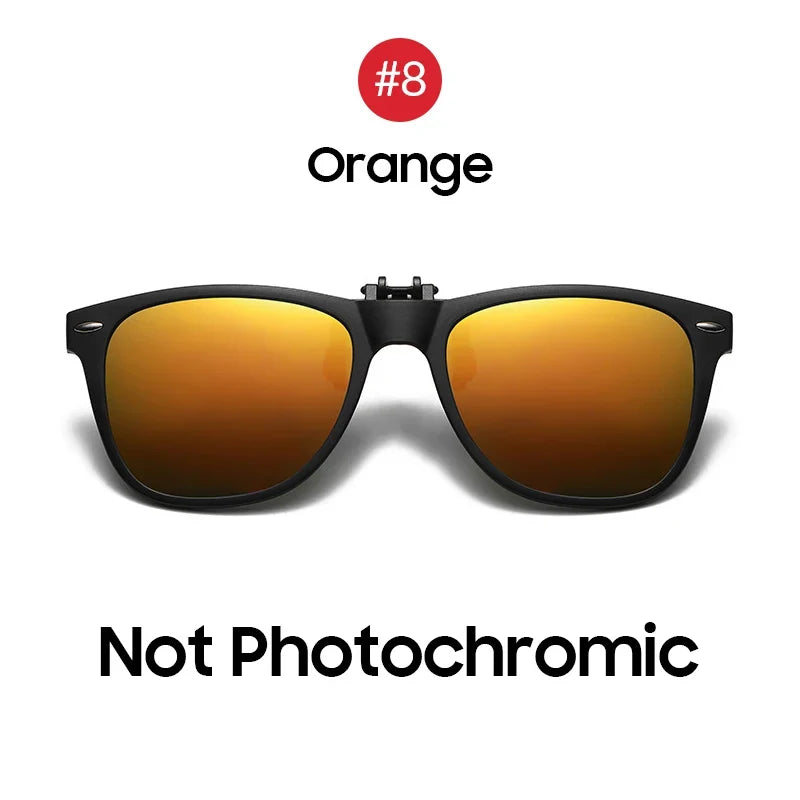 Sunglasses Photochromic Flip-Up Clip-On Polarized Lenses for Driving Summer 2026 Trend Gift Idea
