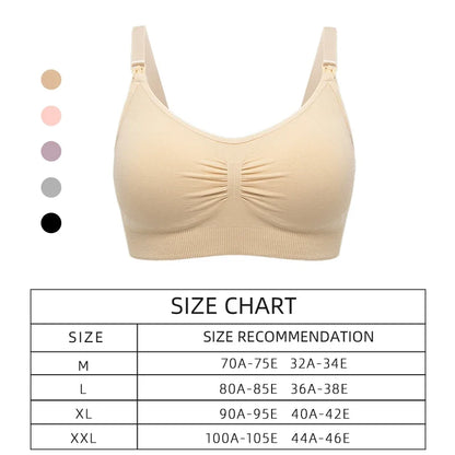 seamless wire-free maternity, nylon, all seasons – Breathable women's nursing bra