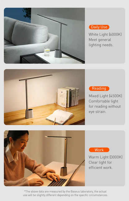 Desk LED Lamp Foldable Dimmable Eye Protection Study