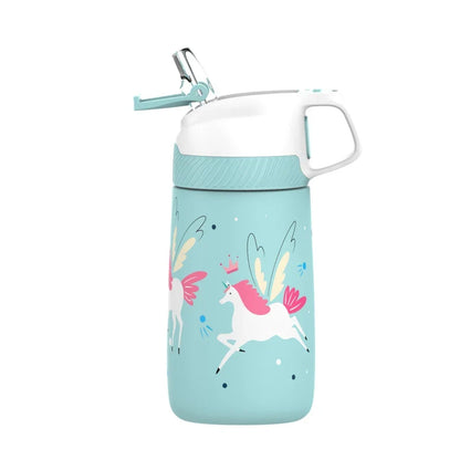 Water Kids Bottle 350ml Vacuum Insulated Thermos Healthy Straw BPA Free Back to School 2025 Hot Cold 24H