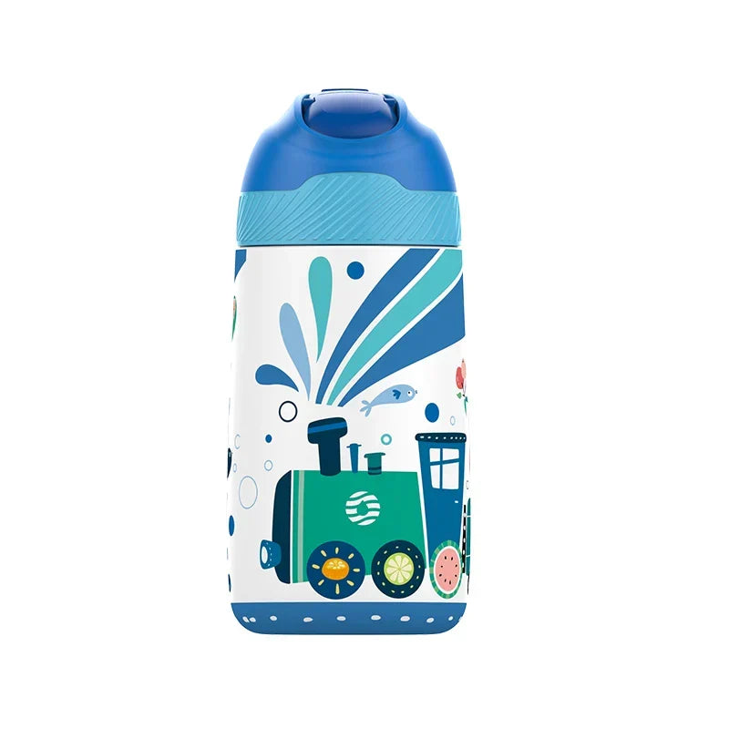 Water Kids Bottle 350ml Vacuum Insulated Thermos Healthy Straw BPA Free Back to School 2025 Hot Cold 24H