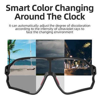 Photochromic Cycling Glasses Light MTB Road Sunglasses With UV400 Protection Summer 2026 Trend