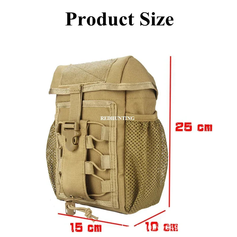 Dump2025 Edition Pouch Tactical Bag Outdoor Utility Pouch Water-Resistant Folding Molle Hiking Gear Fall