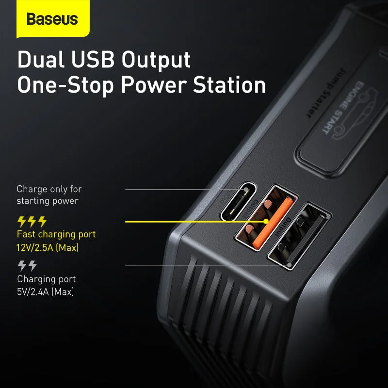 Car Jump Starter Power Bank Travel-Friendly 12V Battery Charger for Emergency Boost Fall 2025 Road Trip Ready