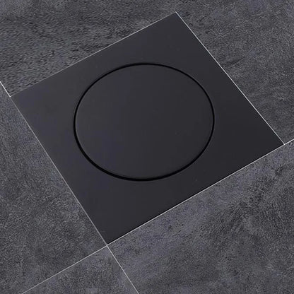 Floor2026 Edition Drain Brass Deodorizing Square Shower Drain Grate Cover 10x10 cm for Contemporary Bathroom Upgrade