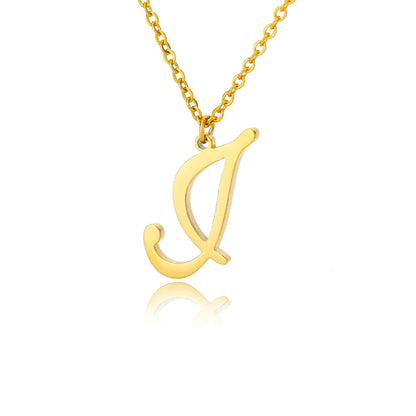 Gold Personalized Initial Necklace - Elegant Minimalist Gift for Women, Weddings & Anniversaries