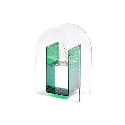 Acrylic Vase M Size Patterned Tabletop Vase Fall 2025 Rainbow Sunlight Reflection Desktop Household Decor Gift