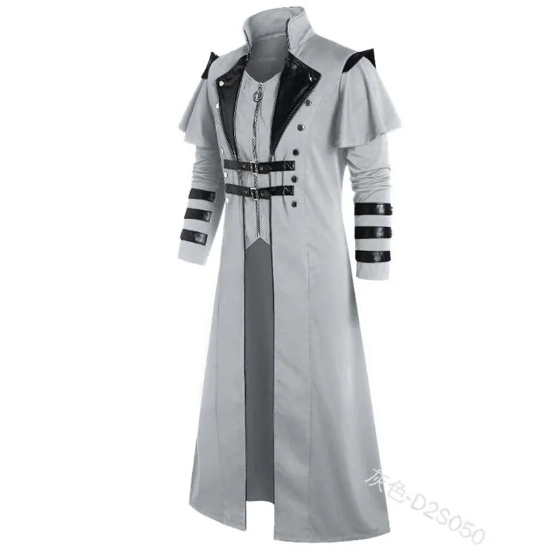 Gothic Steampunk Trench Coat Halloween Costume Jacket