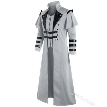 Gothic Steampunk Trench Coat Halloween Costume Jacket
