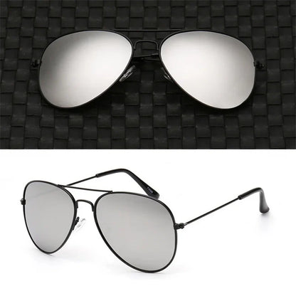 Double 2025 Bridge Aviation Sunglasses for Women - UV400 Alloy Frame Mirror Glasses
