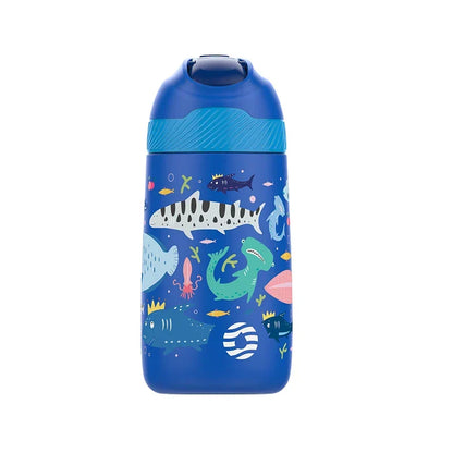 Water Kids Bottle 350ml Vacuum Insulated Thermos Healthy Straw BPA Free Back to School 2025 Hot Cold 24H
