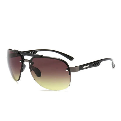 Fashion 2025 Vintage Metal Pilot Sunglasses for Men Women Driving Eyewear