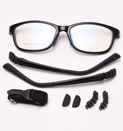 Kids2026 Edition Glasses Square Frame TR90 Ultralight Blue Light Blocking 20-90% Back to School