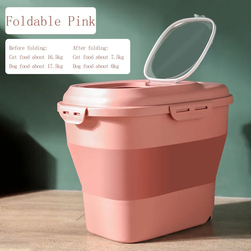Pet Food Container 23L Airtight Storage Bin Moisture Proof Seal With Measuring Cup Fall 2025 Pet Maintenance
