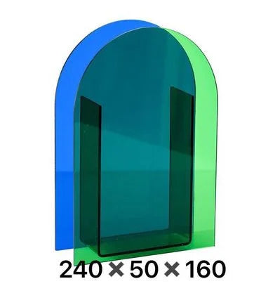 Acrylic Vase M Size Patterned Tabletop Vase Fall 2025 Rainbow Sunlight Reflection Desktop Household Decor Gift