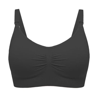 seamless wire-free maternity, nylon, all seasons – Breathable women's nursing bra