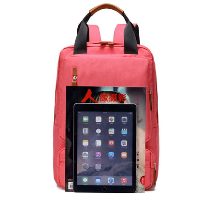 Laptop Canvas Backpack 20-35L Large Capacity Rucksack Travel School Bag Back To School 2025 Organized Water Resistant
