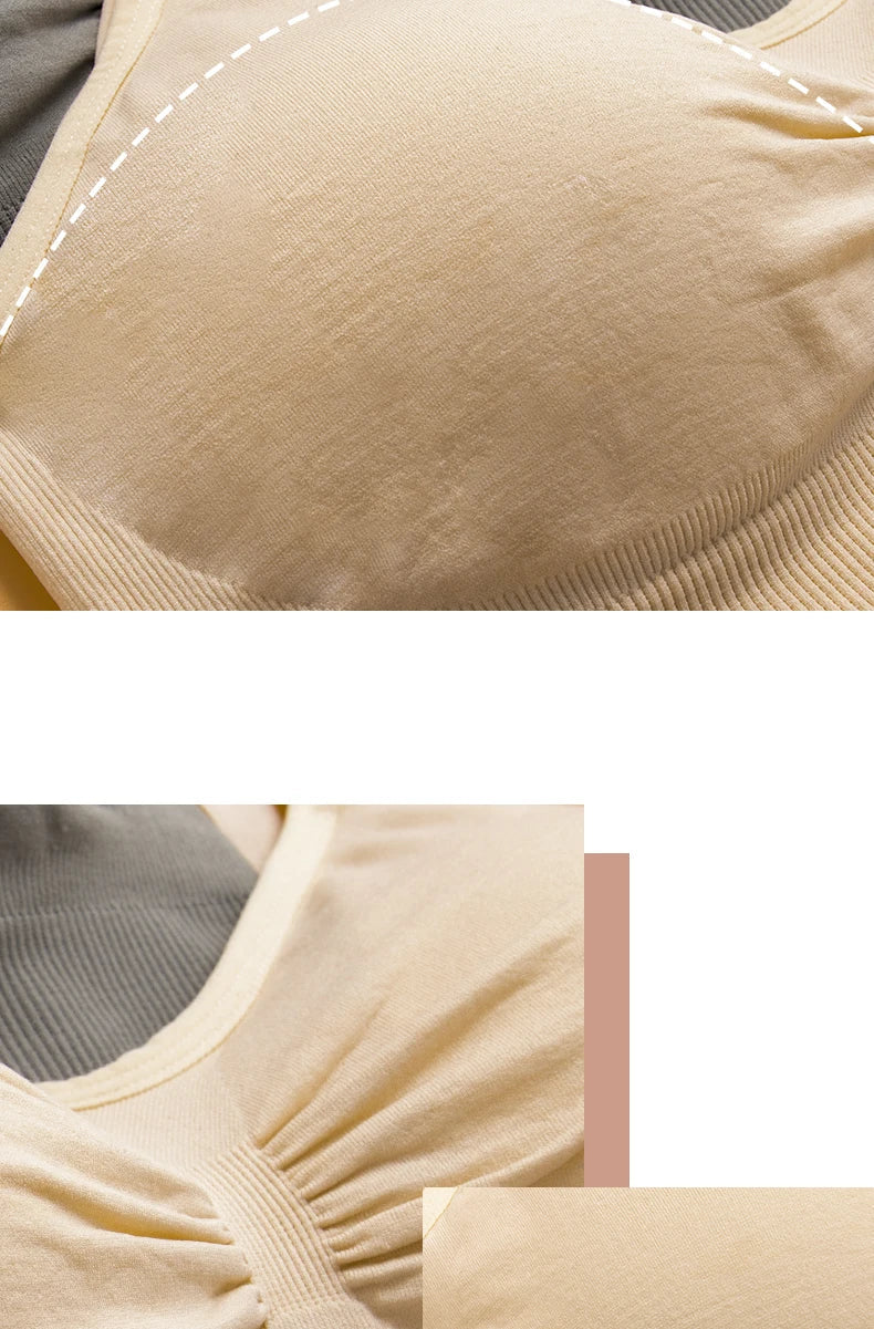seamless wire-free maternity, nylon, all seasons – Breathable women's nursing bra