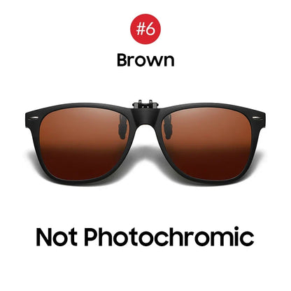Sunglasses Photochromic Flip-Up Clip-On Polarized Lenses for Driving Summer 2026 Trend Gift Idea