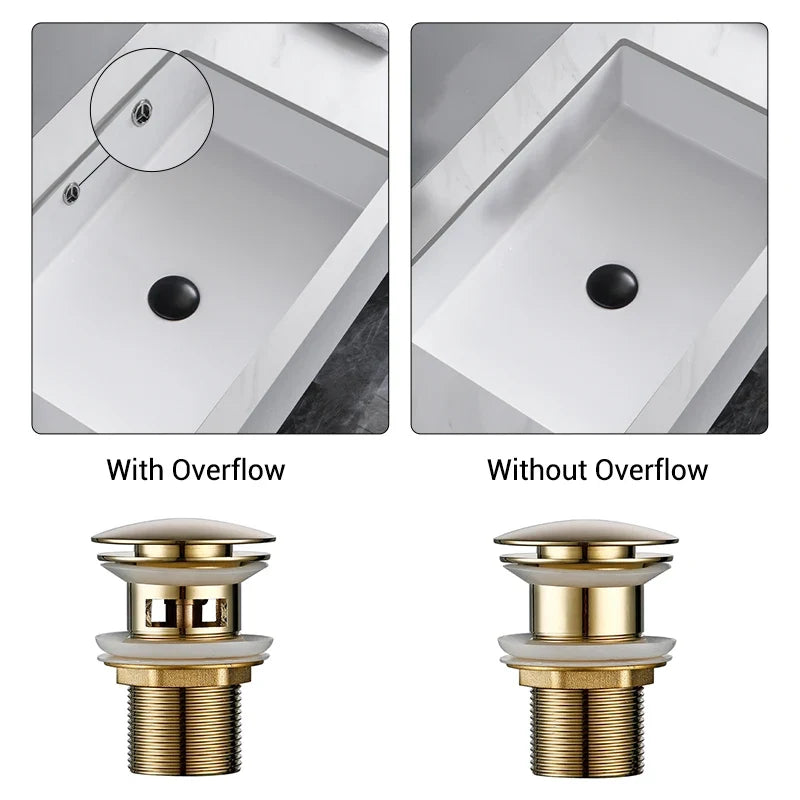 Pop2026 Edition Up Drain Button Sink Stopper Corrosion Resistant Bathroom Accessory For Kitchen Or Bath Contemporary Renovation