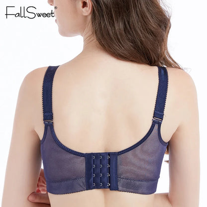 women's Flattering lace push-up bra - underwire 3/4 cup, nylon blend, everyday lingerie