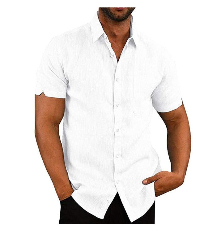 Variant image for Men's Regular-Fit Polo Shirt in Soft Polyester with Button Closure, Short Sleeve Casual Top for Summer-16