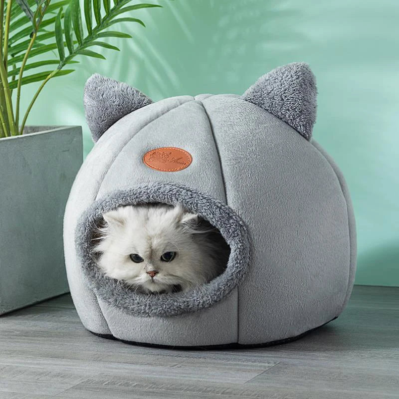 Deep New Sleep Comfort Cat Bed - Cozy Indoor Cave Nest for Pets