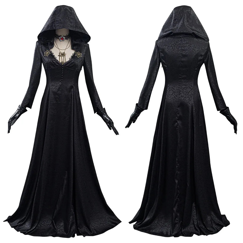 Vampire Lady Cosplay Costume from Evil Village - Top-Grade Quality Outfit for Halloween, Conventions, and Themed Parties