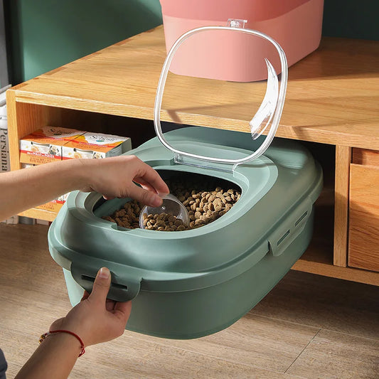 Pet Food Container 23L Airtight Storage Bin Moisture Proof Seal With Measuring Cup Fall 2025 Pet Maintenance