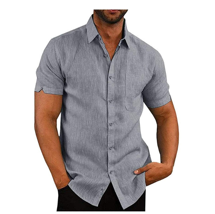 Men's Regular-Fit Polo Shirt in Soft Polyester with Button Closure, Short Sleeve Casual Top for Summer-3