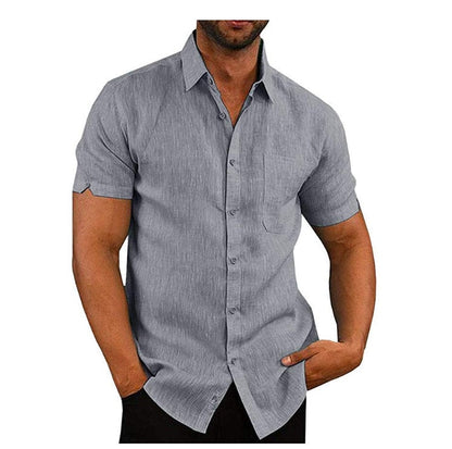 Men's Regular-Fit Polo Shirt in Soft Polyester with Button Closure, Short Sleeve Casual Top for Summer-3