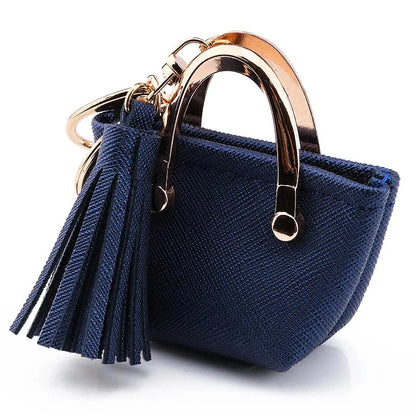 Free 1+1 Birkin Inspired Mini Hand Bag - PU Leather Coin Bag Charm Keychain