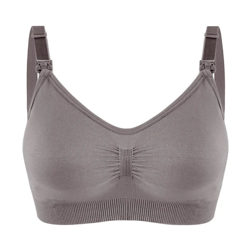 seamless wire-free maternity, nylon, all seasons – Breathable women's nursing bra