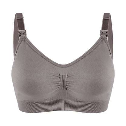 seamless wire-free maternity, nylon, all seasons – Breathable women's nursing bra