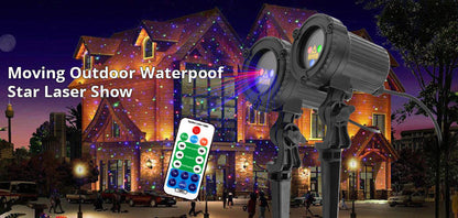 Christmas Laser Light Projector Water-Resistant Outdoor Garden