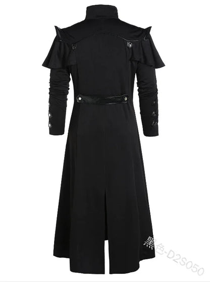 Gothic Steampunk Trench Coat Halloween Costume Jacket