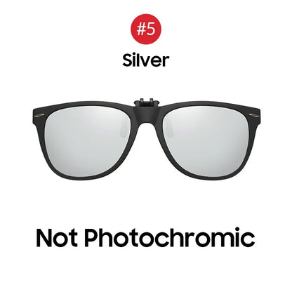 Sunglasses Photochromic Flip-Up Clip-On Polarized Lenses for Driving Summer 2026 Trend Gift Idea