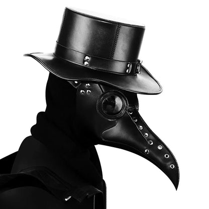 Plague2025 Edition Doctor PU Leather Mask Steampunk Halloween
