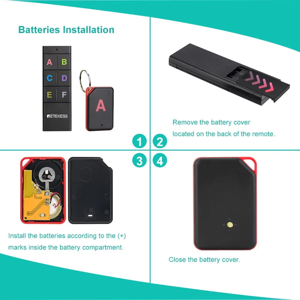 Cordless Key Finder 1 Transmitter 6 Receivers RF Locator Back To School 2025 Household Tracker With 80dB Beep And LED