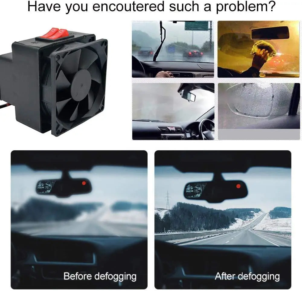 Car Heater Travel-Friendly Defroster Winter 2025 Season Clear Windows For Fast Defrost And Warm Cabin