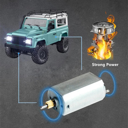 Truck RC 1/20 Scale 4WD Off Road Climbing Buggy Light 2.4G Remote Control Car All Terrain Toy Fall 2025 Gift Idea