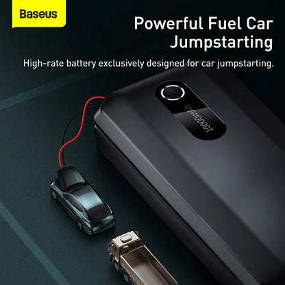 Jump Car Starter 1000A Emergency Booster Power Bank 12V Road Trip Ready For Emergencies