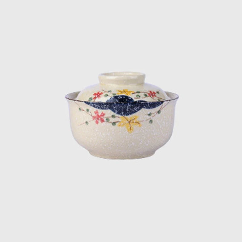 Bowl Ramen Large Ceramic With Lid Retro Fall 2025 Tableware